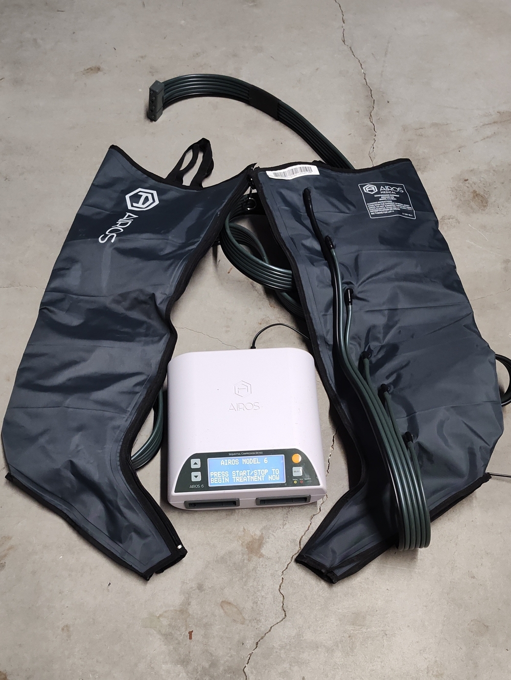 Airos 6 Sequential Compression Device + Garment Arm Plus Right-Tested